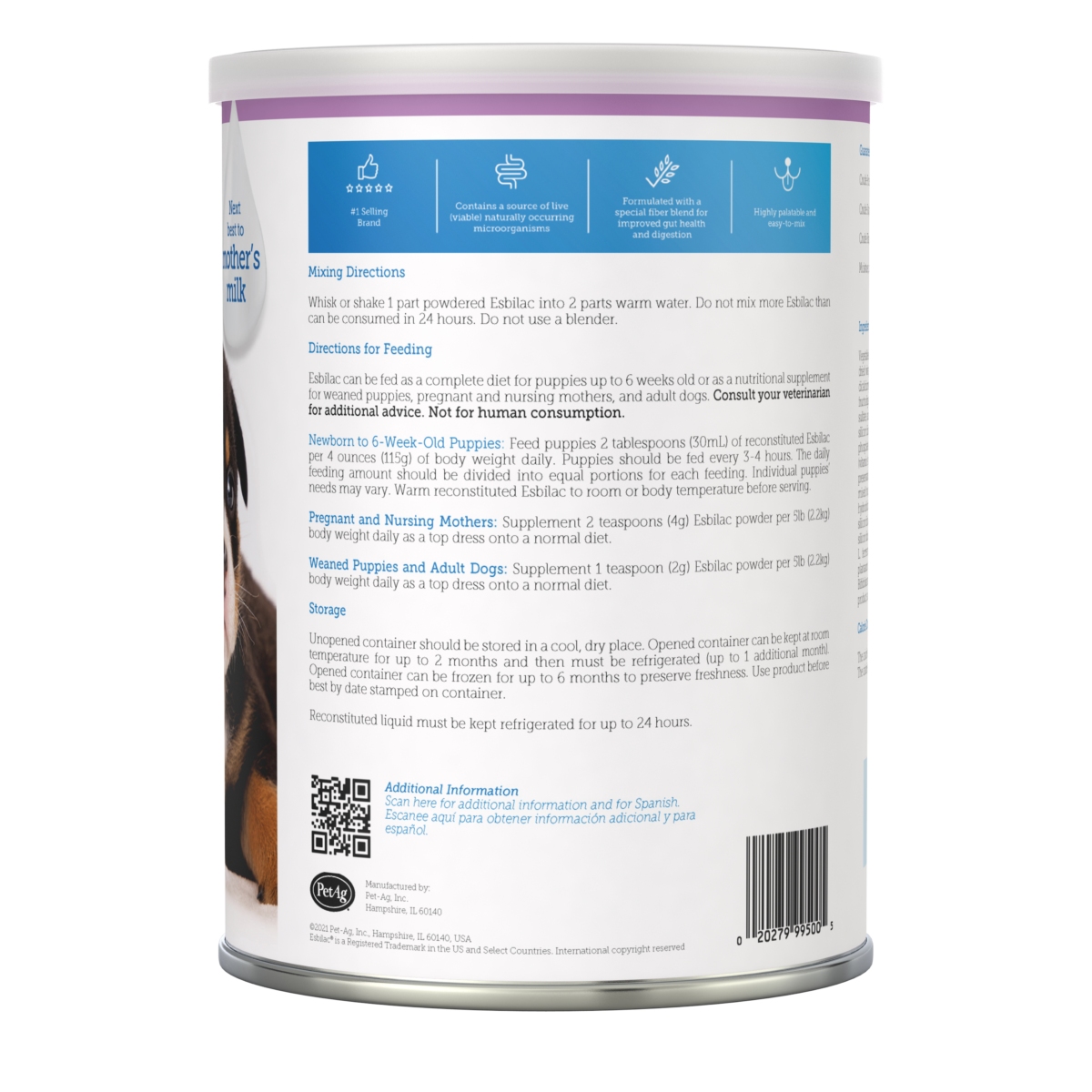 Petag esbilac puppy hot sale milk replacer powder