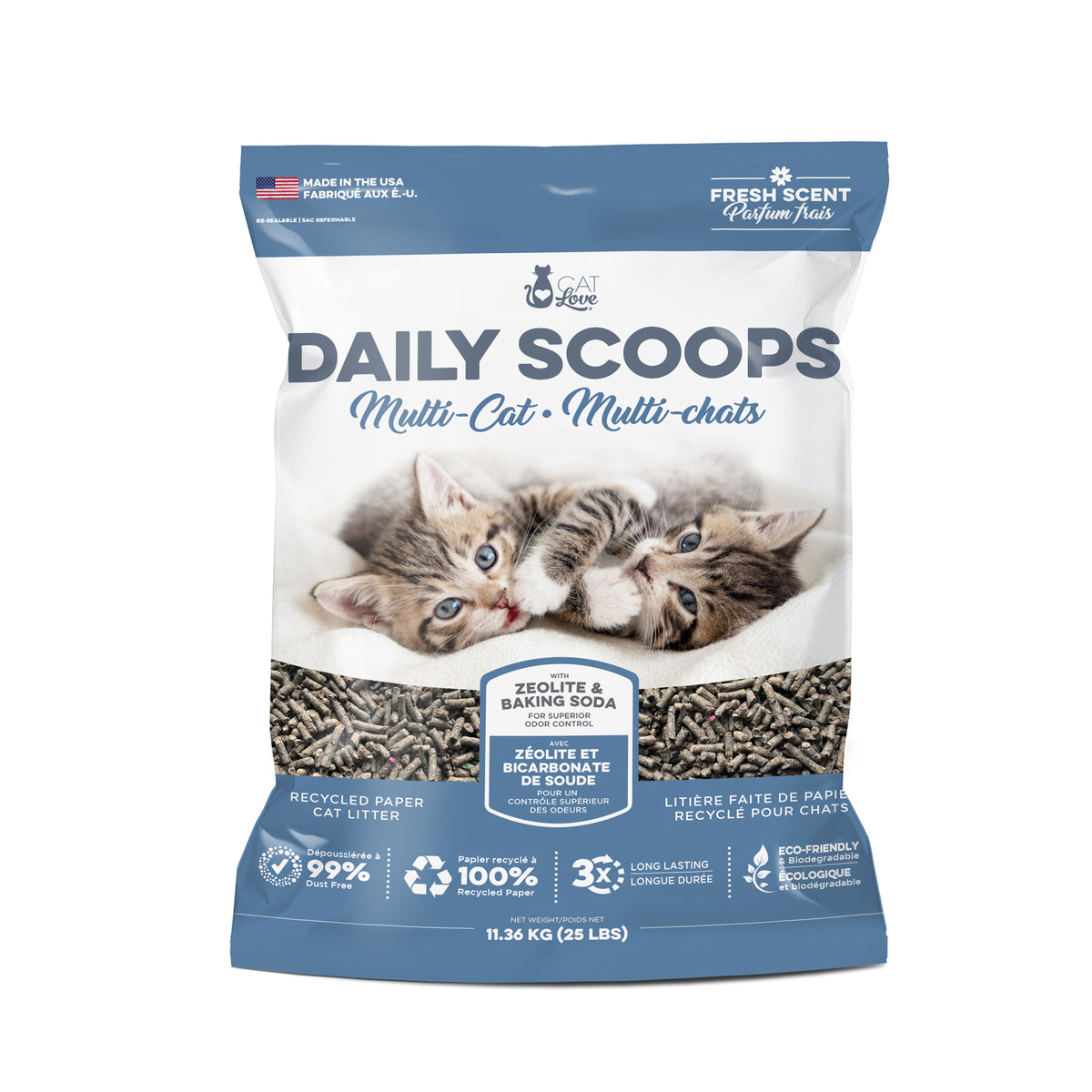 Daily Scoops MultiCat Recycled Paper Litter 25 lb G&E Pharmacy