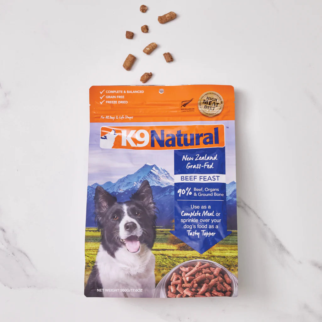 K9Natural Beef Feast Freeze Dried Dog Food 500g – G&E Pharmacy