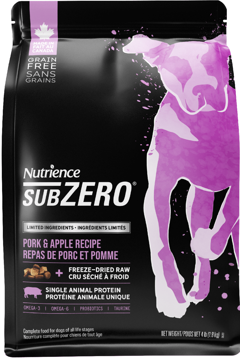 Nutrience dog food subzero online