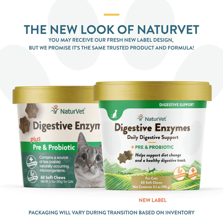 Digestive Enzymes Cat Soft Chews with Prebiotics & Probiotics Digestive Enzymes Cat Soft Chews with Prebiotics & Probiotics
