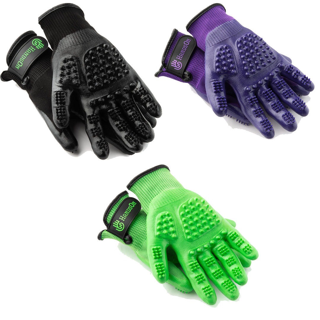 Dog grooming glove best sale