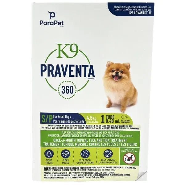 K9 Praventa 360 Topical Flea Tick Prevention Treatment for Dogs G E Pharmacy