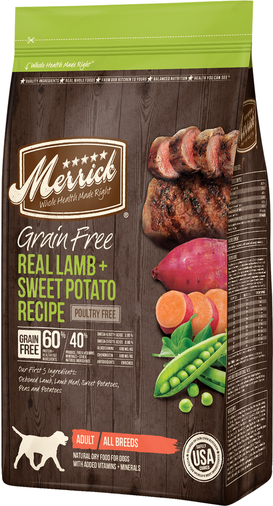 Merrick Grain Free Real Lamb Sweet Potato Recipe G E Pharmacy