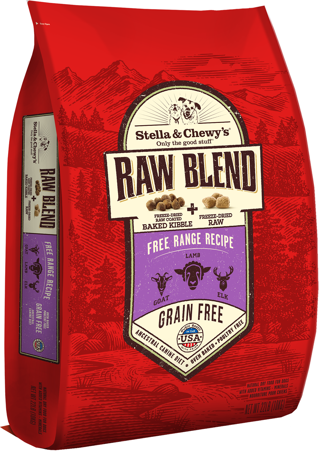 Stella Chewy's Free Range Raw Blend Kibble