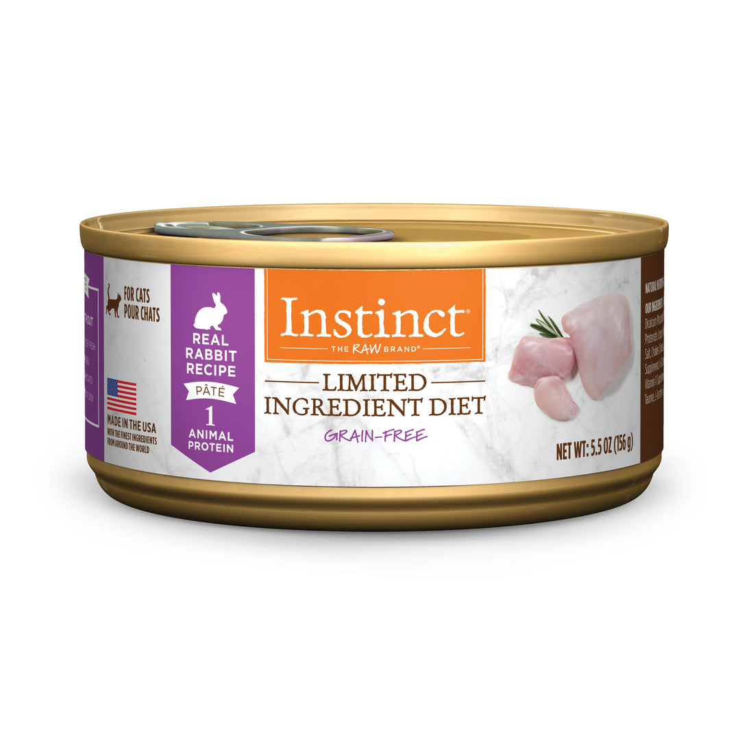 Instinct Canned Cat Food Limited Ingredient Diet Grain Free Rabbit 156g 12 Pack