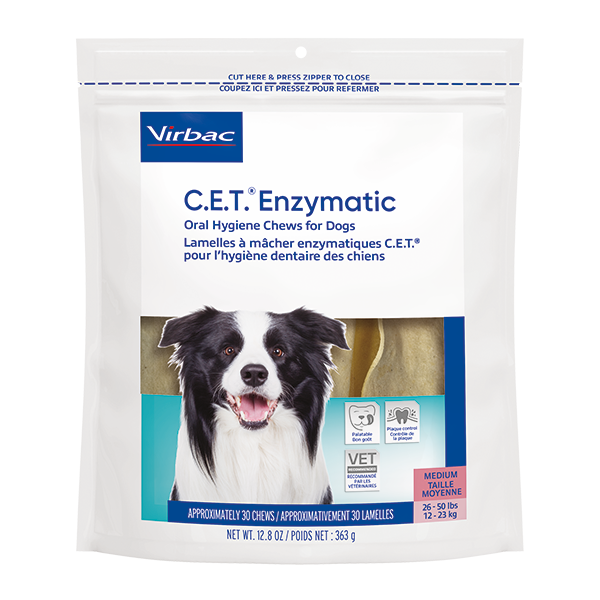 Virbac C.E.T. Enzymatic Oral Hygiene Chews for Dogs G E Pharmacy