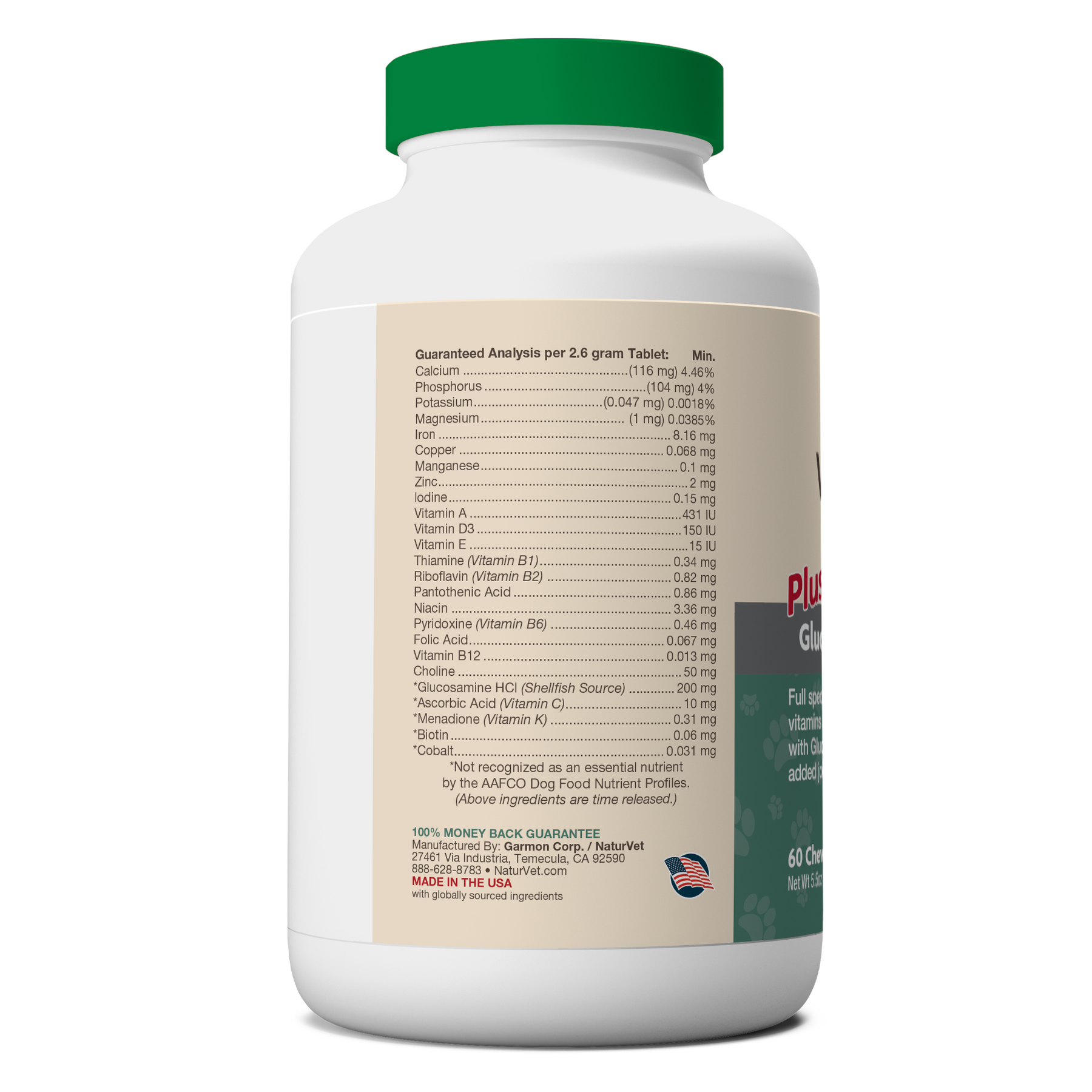Naturvet top calcium phosphorus